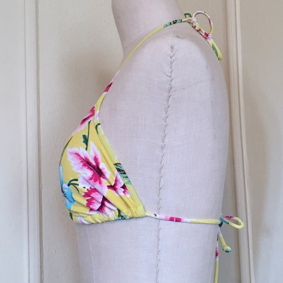 VS Swimsuit, TROPICAL FLOWERS, Bikini Triangle Top - Picture 5 of 9